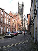 Church Lane, part of Oldham town centre conservation area